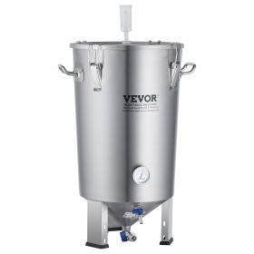 VEVOR 304 Stainless Steel Kettle, 8 GALLON Beer Brew Fermentor, Brew Bucket Fermentor for Brewing, Home Brewing Supplies with Base